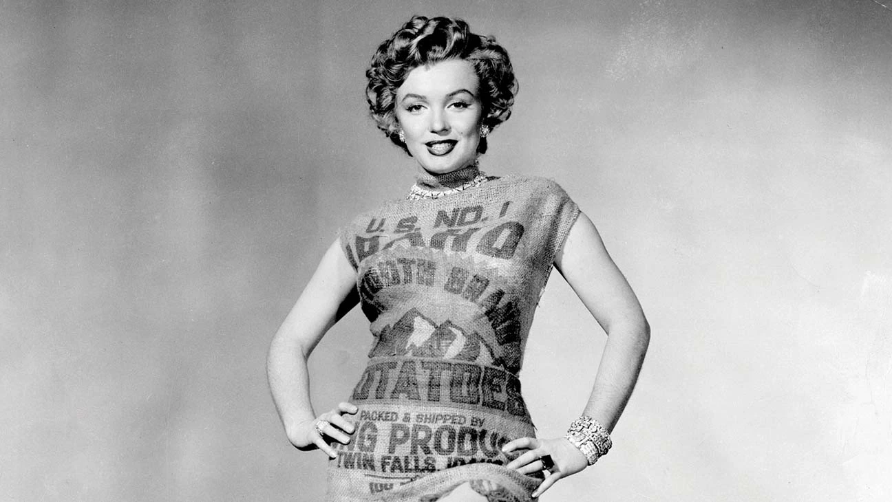 Marilyn Monroe potato Sack Dress Original Art Gicleé Sketch 